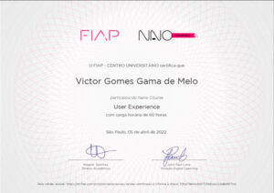 Curso User Experience FIAP